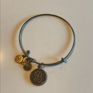 Alex and Ani “B” Initial Bangle in Gold